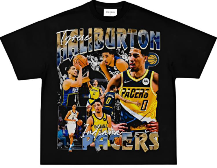 TYRESE HALIBURTON BLACK TEE - Unseen 