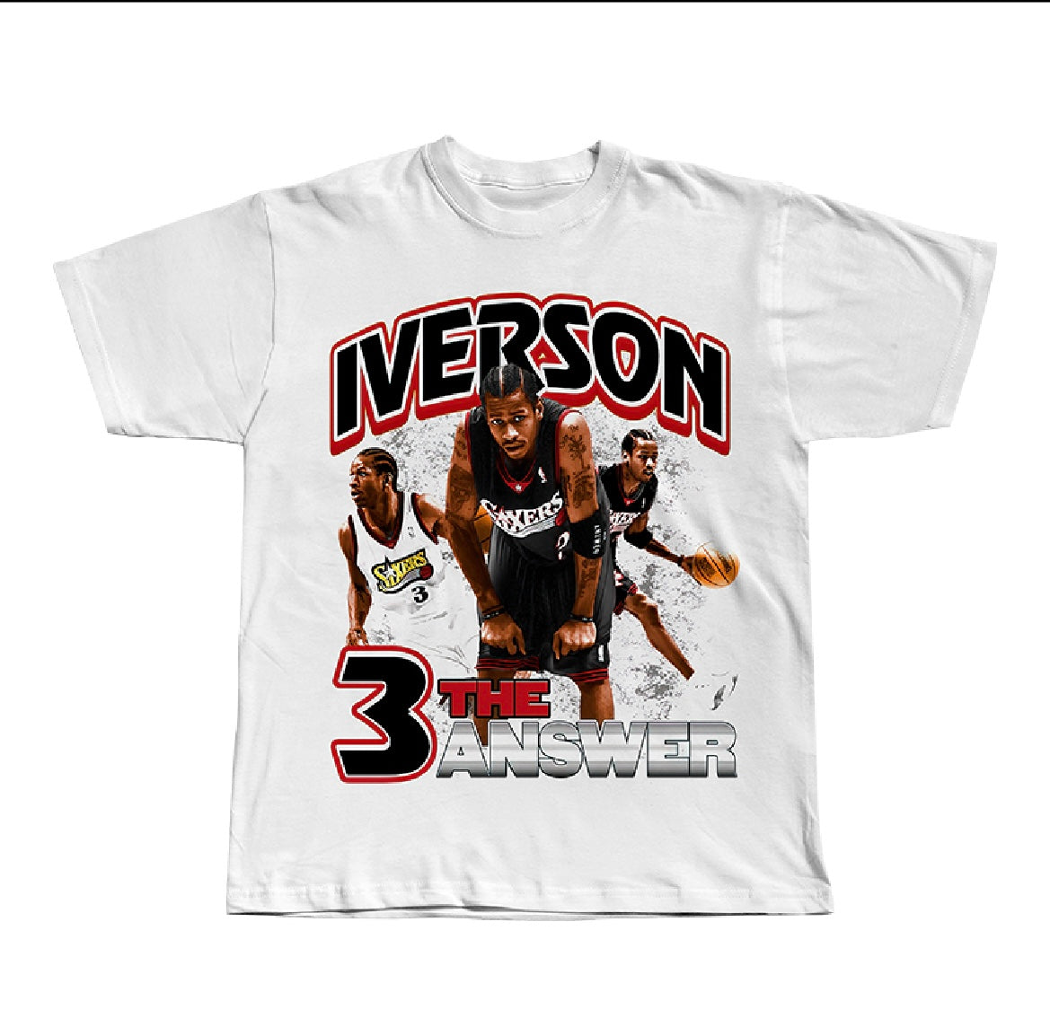 ALLEN IVERSON 'THE ANSWER' WHITE TEE