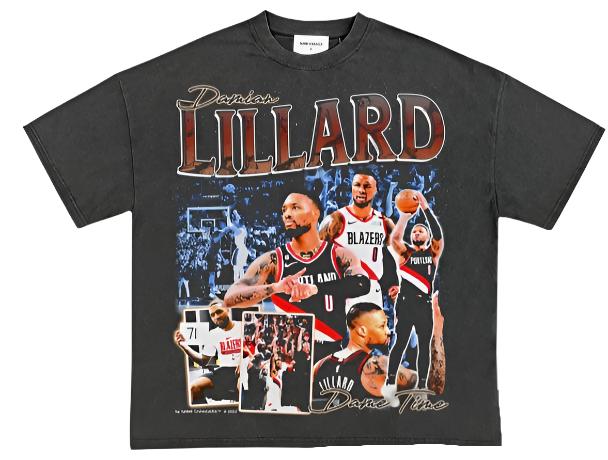 DAMIAN LILLARD BLACK TEE - Unseen 