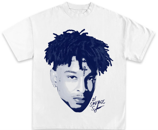 21 SAVAGE WHITE TEE - Unseen 