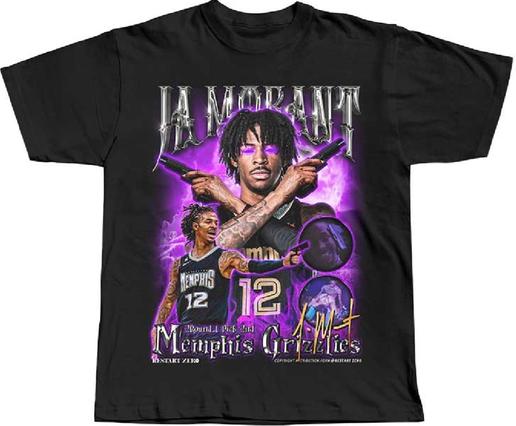 JA MORANT 'JA WICK' BLACK TEE - Unseen 