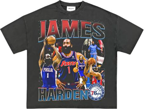 JAMES HARDEN BLACK TEE (PHILLY) - Unseen 