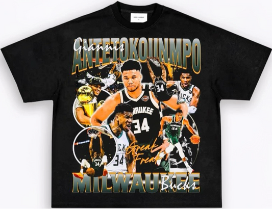 GIANNIS ANTETOKOUNMPO BLACK TEE - Unseen 